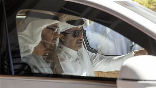 أمير قطر ورئيس الإمارات