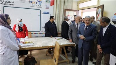 محافظ المنيا يتابع أعمال مبادرة 100 مليون صحة لمكافحة أمراض الأنيميا والسمنة والتقزم لطلاب المدارس الابتدائية