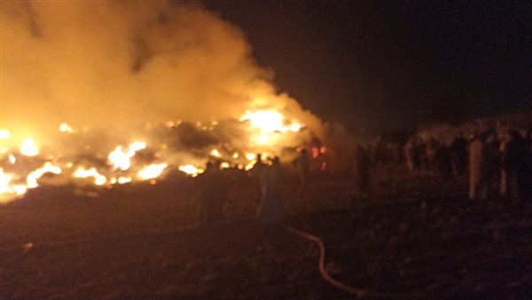 حريق بأرض زراعية