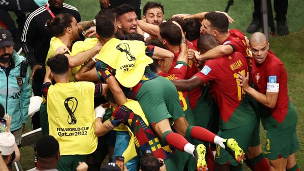 احتفال لاعبو منتخب