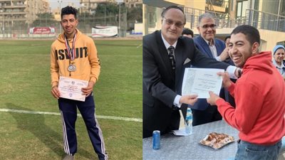 بطل ألعاب قوى وفنان موهوب.. قصة كفاح شاب من ذوي الهمم: عندي فرشة أحذية وبصرف على أسرتي