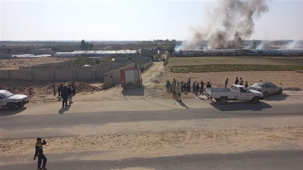 جانب من الحريق