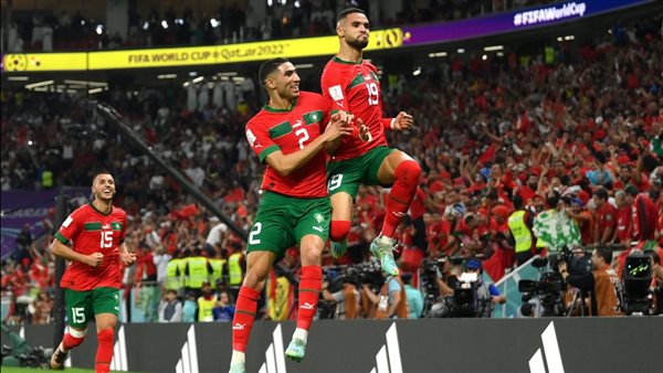 فرحة لاعبي المغرب