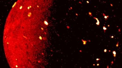 ناسا تنشر صورة لـ قمر المشتري آيو.. وتكشف عن حمم بركانية متوهجة