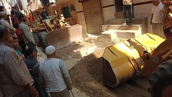 أعمال الرصف الجارية