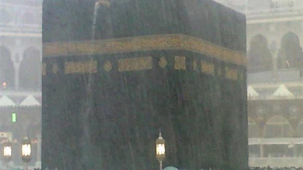 الأمطار على الكعبة