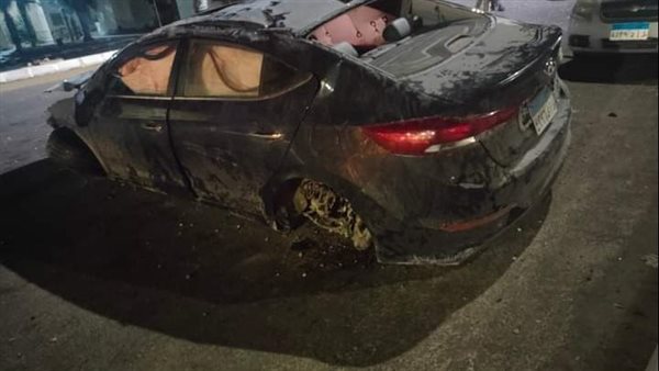 حادث انقلاب سيارة