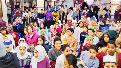فرخة غامرة للأطفال.. الأوقاف تعقد ورشة حكي بمسجد عباد الرحمن بالمعصرة|صور