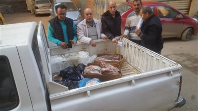 ضبط 745 كيلو كبدة ولحوم مجمدة غير صالحة للاستهلاك الآدمي بالبحيرة