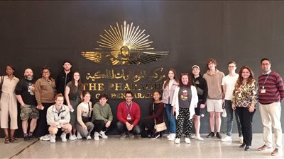 فريق ديزني أون آيس يزور المتحف القومي للحضارة المصرية | صور