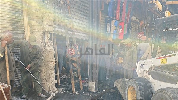 جانب من الحريق