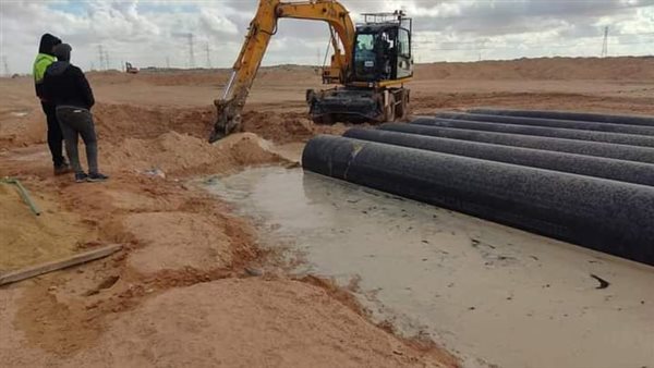 إصلاح كسر في خط المياه