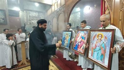 احتفالًا برأس السنة.. مطرانية بني سويف تؤدي صلاة القداس الإلهي