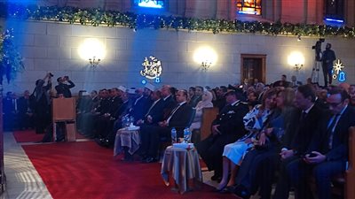 بدء الاحتفال الرسمي بعيد الميلاد للطائفة الإنجيلية بمصر بكنيسة قصر الدوبارة │ صور
