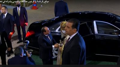 السيسي يصل إلى العاصمة الإدارية الجديدة لحضور قداس عيد الميلاد 2023