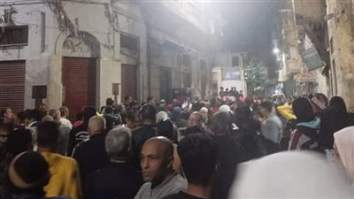 إصابة شخص في انهيار عقار بمنطقة الجمرك بالإسكندرية 