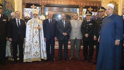 أحمد راشد يزور مطرانية الجيزة للأقباط الأرثوذكس لتقديم التهنئة بعيد الميلاد المجيد