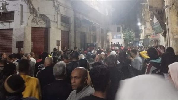 انهيار عقار فى الإسكندرية