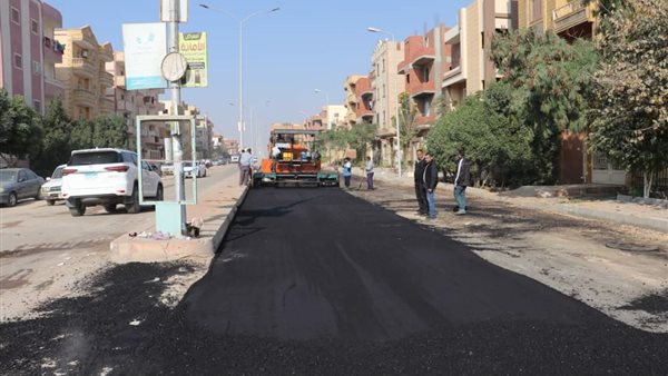 رصف الطرق بمدينة