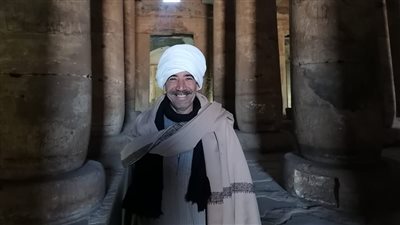 عودة حارس منطقة آثار أبيدوس بسوهاج للعمل بعد تعرضه لإصابة بالمنطقة الأثرية 