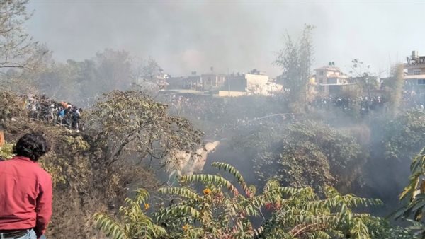 موقع تحطم الطائرة