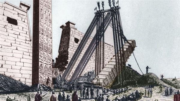 صورة لنقل مسلة معبد