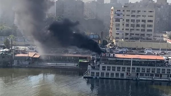 حريق مركب نيلي