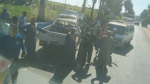 حادث تصادم سيارتين