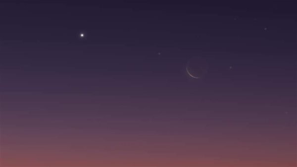 كوكب عطارد والهلال