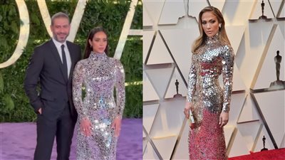 بسنت شوقي تظهر بإطلالة جينيفر لوبيز منذ أربعة أعوام في حفل joy awards