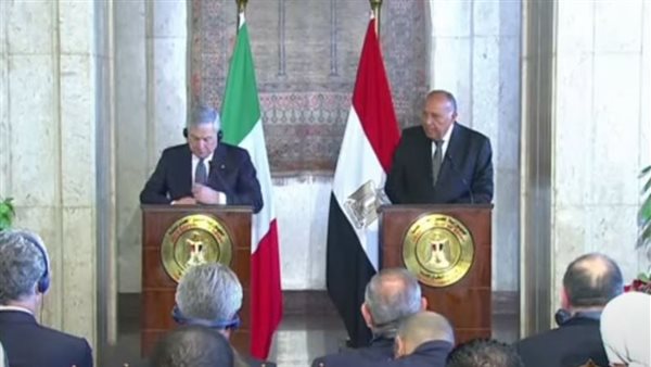 شكري ونظيره الإيطالي