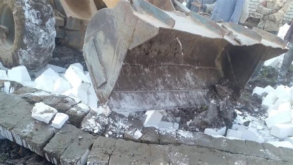 ازالة التعديات بالمنيا