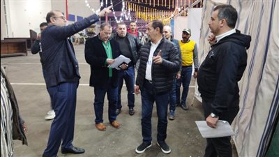 رئيس الغرفة التجارية يتفقد الاستعدادات النهائية لافتتاح معرض أهلا رمضان في بورسعيد
