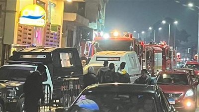 انتداب المعمل الجنائي لفحص أسباب حريق مطعم ببنها