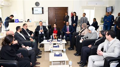 وزيرة الهجرة تزور المركز المصري الألماني بحضور الملحق العمالي السعودي