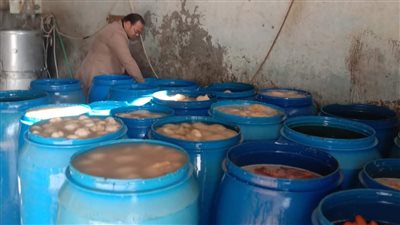 ضبط مصنعين للأجبان والمخللات دون ترخيص في المنيا