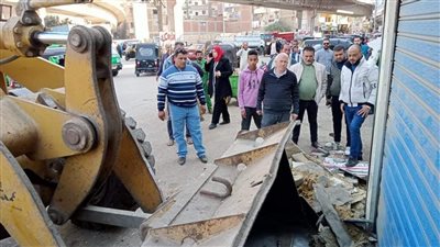 محليات المنوفية تخلي ميدان الباجور من الإشغالات | صور