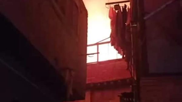 حريق منزل بالمنوفية