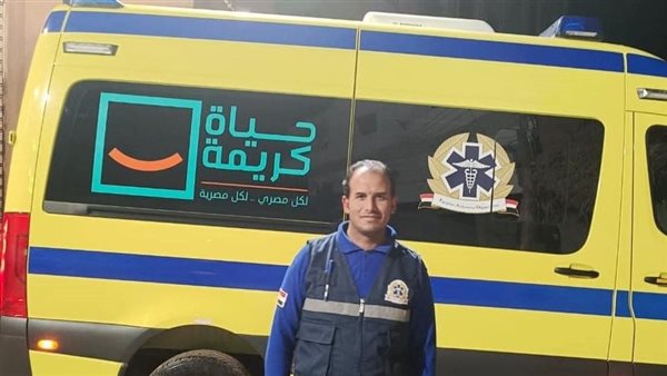 طاقم إسعاف أنقذ مصابة