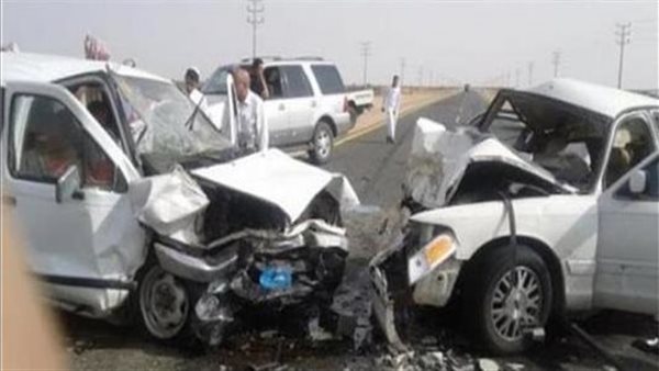 حادث تصادم سيارتين
