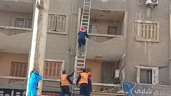 إنقاذ قطة عالقة ي