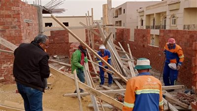 جهاز الشروق يتحفظ على معدات وأدوات بناء لمخالفتها القانون