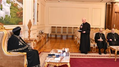 البابا تواضروس الثاني يستقبل لجنة الحوار الأرثوذكسي الشرقي الكاثوليكي