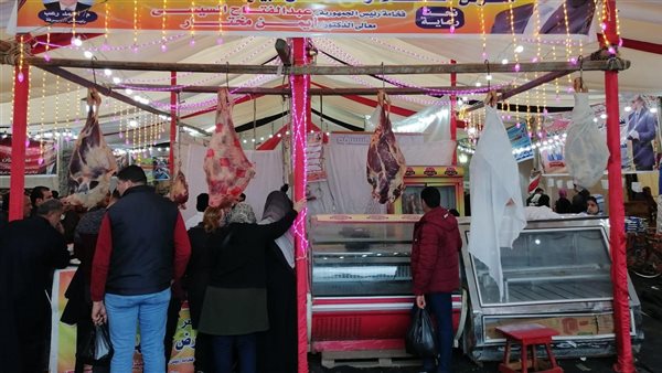 بيع اللحوم في القليوية