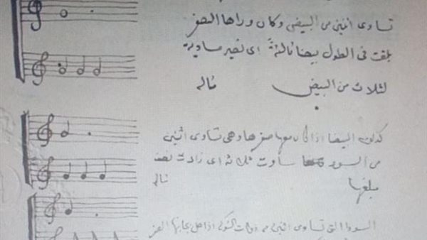 مخطوطًا عن الموسيقى