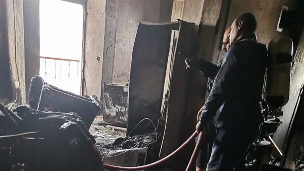 جانب من الحريق