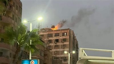 السيطرة على حريق أعلى برج سكني بفيصل