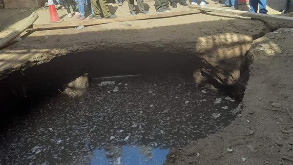 هبوط أرضي مفاجئ بشبرا