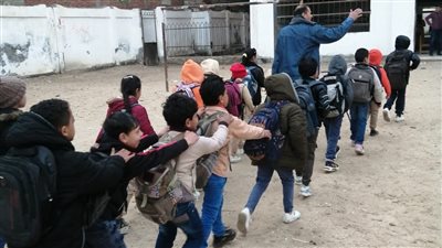 انتظام الدراسة بالفصل الدراسى الثانى بمدارس القليوبية 