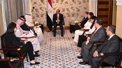 السيسي يلتقي في دبي رئيس مجموعة البنك الإسلامي للتنمية